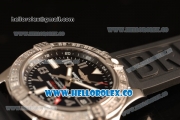 Breitling Avenger II GMT Black Dial With Swiss ETA 2836 Automatic Black Rubber Strap Best Edition A32390111B2S2