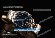 Omega Seamaster 300M Swiss ETA 2824 Automatic Steel Case With Blue Dial And Blue Ceramic Bezel