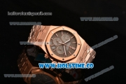 Audemars Piguet Royal Oak 41MM Chrono Miyota Quartz Full Rose Gold with Grey Dial and White Stick Markers