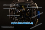 Richard Mille RM 011 Felipe Massa Chronograph Japanese Miyota 9015 Automatic Carbon Fibera Case with Skeleton Dial Arabic Numeral Markers and Carbon Fiber Strap (KV)