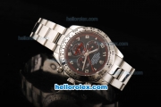 Rolex Daytona II Automatic Movement Full Steel with Black Dial and Numeral Markers