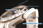 Rolex Datejust Swiss ETA 2836 Automatic Full Steel with Diamonds Bezel and Black MOP Dial-SS Strap