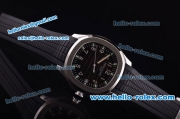 Patek Philippe Aquanaut Swiss ETA 2824 Automatic Steel Case with Black Dial and Black Rubber Strap