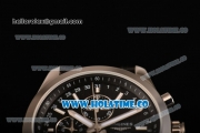 Longines Master Moonphase Chrono Miyota OS10 Quartz with Date Steel Case with Black Dial and White Stick Markers