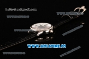 Rolex Cellini Time Asia 2813 Automatic Steel Case with White Dial Black Leather Strap and Stick/Roman Numeral Markers