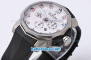 Corum Admiral's cup Automatic Movement with White Dial and Rubber Strap