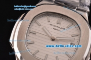 Patek Philippe Nautilus Jumbo MBW White Dial Same Chassis As Swiss ETA Version-High Quality