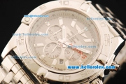 Breitling Chronomat B01 Chronograph Quartz Movement Full Steel with Grey Dial and Stick Markers