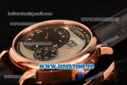 A.Lange&Sohne Grossen Lange 1 Asia Automatic Rose Gold Case with Black/Grey Dial and Silver Markers