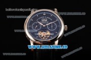 A.Lange&Sohne Tourbilon Pour Le Merite Asia Automatic Steel Case with Black Dial and Silver Markers