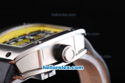 Richard Mille RM 005 with Yellow-Black Dial and White Number Marking