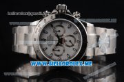 Rolex Daytona Swiss Valjoux 7750 Automatic Stainless Steel Case/Bracelet with Stick Markers and White Dial