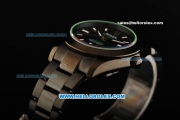 Rolex Milgauss Automatic Movement Full Black PVD with Black Dial and Green Sapphire - Bamford Limited Edition