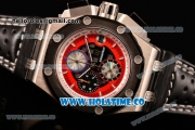 Audemars Piguet Rubens Barrichello Chrono Miyota Quartz Steel Case with PVD Bezel Stick Markers and Red/Black Skeleton Dial (EF)