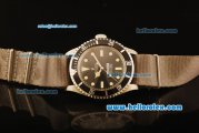 Rolex Submariner Tiffany&Co. Swiss ETA 2836 Automatic Steel Case with Black Dial and Nylon Strap