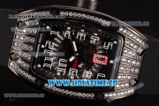 Richard Mille RM 007 Miyota 9015 Automatic PVD/Diamonds Case with Skeleton Dial and White Arabic Numeral Markers (K)