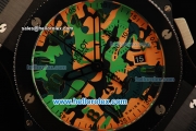 Hublot Big Bang Chronograph Swiss Valjoux 7750 Automatic Movement PVD Case with Ceramic Bezel and Black Rubber Strap