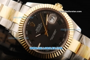 Rolex Datejust II Rolex 3135 Automatic Movement Steel Case with Gold Bezel and Two Tone Strap