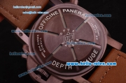 Panerai Special Edition 2008 Luminor 1950 Pangea Submersible Depth Gauge PAM00307 PVD Brown Case with Brown Dial