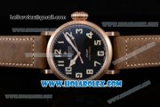 Zenith Pilot Type 20 Extra Special Swiss ETA 2824 Automatic Rose Gold Case with Black Dial and Arabic Numeral Markers - 1:1 Original (KW)