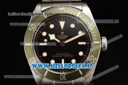 Tudor Heritage Black Bay 2824 Automatic Steel Case with Black Dial Dots Markers and Steel Bracelet