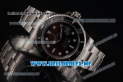 Rolex Submariner Clone Rolex 3135 Automatic Stainless Steel Case/Bracelet with Black Dial and Dot Markers (BP)