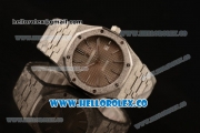 Audemars Piguet Royal Oak Clone Calibre AP 3120 Automatic Full Steel with Grey Dial and Stick Markers (EF)