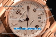 Vacheron Constantin Overseas 9015 Auto Rose Gold Case with White Dial and Rose Gold Bracelet - 1:1 Origianl (LF)