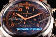 Panerai Radiomir 1940 Chronograph Bianco PAM 521 Asia Automatic Steel Case with Black Dial and Roman Numeral Markers