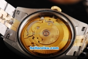 Rolex Datejust Swiss ETA 2836 Automatic Movement Two Tone with White Numeral Markers and Brown Dial