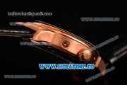 A.Lange&Sohne Tourbilon Pour Le Merite Asia Automatic Rose Gold Case with Black Dial and Leather Strap