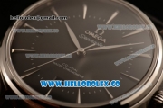 Omega De Ville Tresor Master Co-Axial Clone 8800 Automatic Steel Case with Black Dial and Black Leather Strap - (YF)