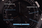 Hublot Big Bang Swiss Valjoux 7750 Automatic Ceramic Case with Baguette Diamond Bezel and Black Dial