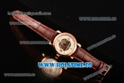 Vacheron Constantin Malte Asia Automatic Rose Gold Case with White Skeleton Dial and Roman Numeral Markers