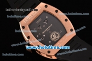 Richard Mille Tourbillon RM 057 Dragon Swiss ETA 2824 Automatic Rose Gold Case with Black Rubber Strap and Dragon Dial