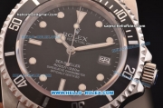 Rolex Sea-Dweller Swiss ETA 2836 Automatic Movement Full Steel with Black Bezel and Black Dial-White Markers