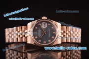 Rolex Datejust Oyster Pertual Automatic with MOP Dial and Full RG Case and RG Strap-ETACoating