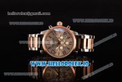 MontBlanc TimeWalker Twinfly Aisa Automatic Steel Case with Silver Dial Stick/Numeral Markers and Steel/Rose Gold Bracelet