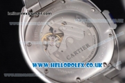 Cartier Cle de Cartier Asia ST16 Automatic Stainless Steel Case/Bracelet with White Dial and Roman Markers