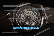 Hublot Big Bang Sang Bleu 9015 Automatic PVD Case with Black Dial Arabic Numeral Markers and Genuine Leather Strap