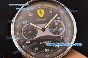 Ferrari Scuderia Quartz Wall Clock Stainless Steel Case with Black Dial