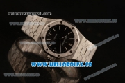 Audemars Piguet Royal Oak Clone AP Calibre 3120 Automatic Steel Case with Black Dial and Steel Bracelet (EF)