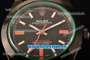 Rolex Milgauss Asia Automatic PVD Case with Stick Markers and Black Nylon Strap