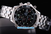 Omega Seamaster Professional Chronograph Quartz with Black Dial and Bezel Omega Seamaster Professional Chronograph Quartz with Black Dial and Bezel
