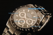 Rolex Daytona Oyster Perpetual Automatic Movement Full Black Ceramic with Black Dial and White Stick Markers