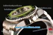 Rolex Sea-Dweller Deepsea Asia 2813 Automatic Steel Case/Strap with Black Dial and Green Diver Index