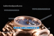 Rolex Datejust Swiss ETA 2671 Automatic Rose Gold Case with Purple Dial Diamonds Markers and Rose Gold Bracelet (BP)