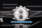 Tag Heuer Carrera Calibre 18 Chronograph Miyota Quartz Steel Case with White Dial and Silver Stick Markers