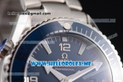 Omega Seamaster Planet Ocean 600M Clone Omega 8900 Automatic Stainless Steel Case/Bracelet with Blue Dial and Blue PVD Bezel (BP)