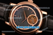 Vacheron Constantin Malte Tourbillon Asia Automatic Rose Gold Case with Rose Gold Stick Markers and Black Dial